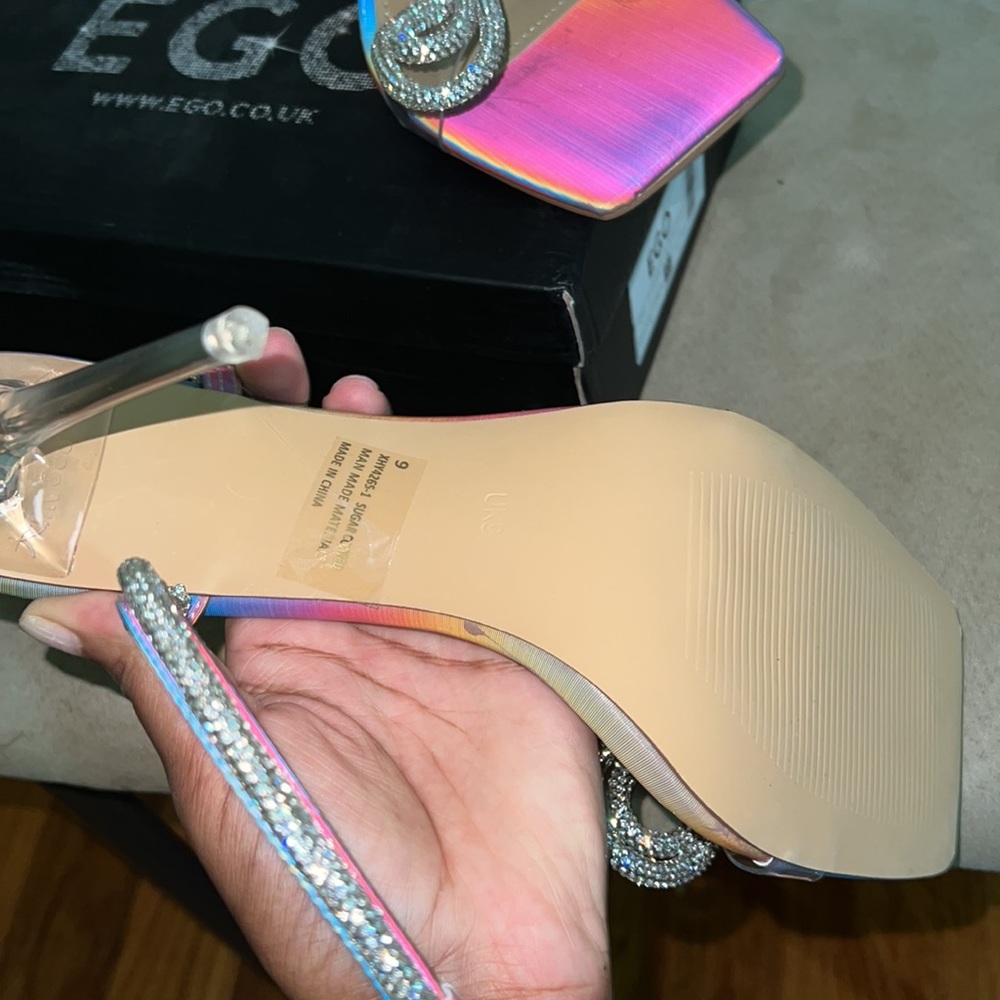 EGO multi color heels never worn - Picture 4 of 4